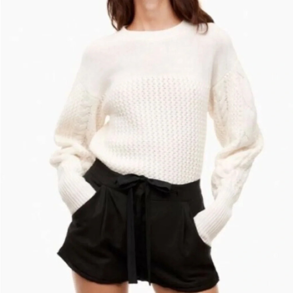 Wilfred Black Linen Allegra Shorts, size  6